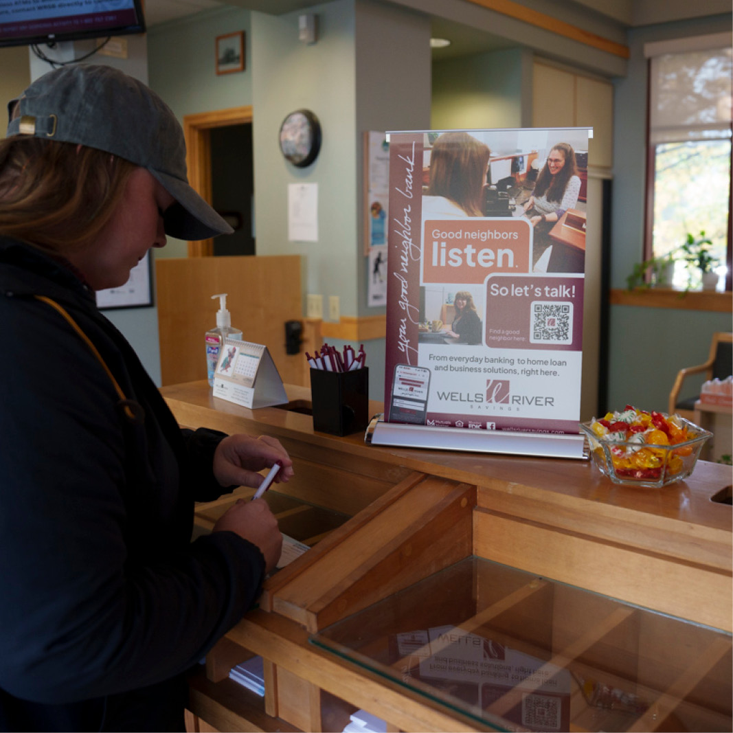 Wells River Savings Bank Lobby Flyer